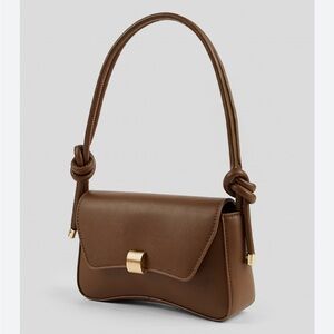 Elegant Brown Leather Handbag